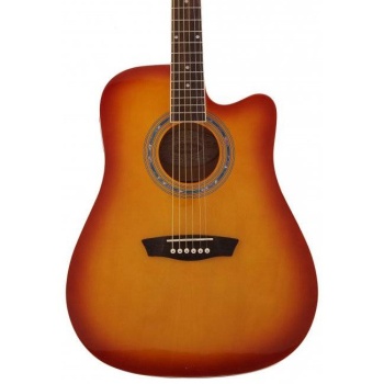Washburn WA90CTS Akustik Gitar (Sunburst) | Klasik Renk Dengeli Ton