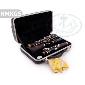 Helena Mia HMKGS Si Bemol (Bb) Klarnet (Profesyonel) - Tekli Enstrüman | Gümüş Tuşlar ve Profesyonel Tasarım