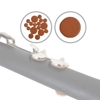 Rigotti RPC17LB Klarnet Güderi Takımı | Kahverengi Deri İtalyan Kalitesi Tam Set