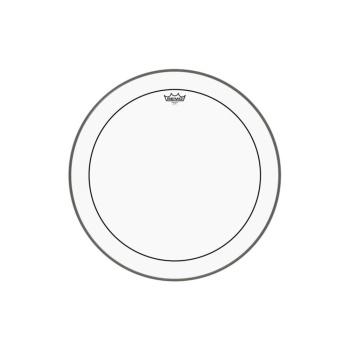 REMO PS-1324-00 Pinstripe Clear Kick Derisi (24) | 24 İnç Kick İçin Çift Katlı