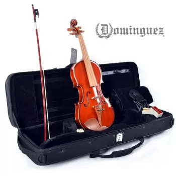 Dominguez DVAR34CRG Gül Viyola (3/4) | Parlak Cila Gül Ağacı Burgular Kutu Dahil