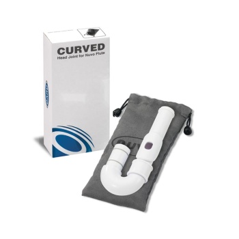 Nuvo NV-N230CHWT Yan Flüt Eğri Boyun (Beyaz) | Çocuklar İçin Mesafeyi Kısaltan Tasarım