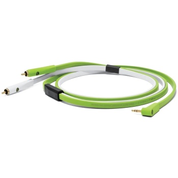 Neo by Oyaide 03 0084 d+ MYR Class B Y-Kablo (Profesyonel - DJ & Mobil Cihaz Bağlantı) | 3.5mm Stereodan Çift RCAya, Yüksek Kalite Analog Ses, Esnek Dış Kılıf | Uzunluk: 2.5 Metre