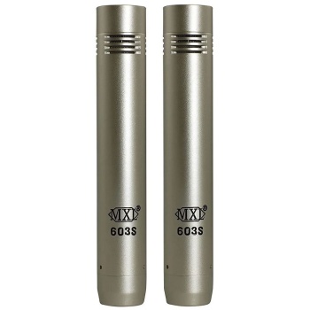 MXL Microphones 01 0012 603 Pair Eşleşmiş Küçük Diyafram Condenser Enstrüman Mikrofon Seti (Çifti) | Davul Overhead ve Piyano Kaydı İçin Stereo Set