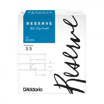 DAddario DCR1035 Reserve Bb Klarnet Kamışı No: 3.5 (Profesyonel) - 10lu Paket | İleri Seviye Klarnetçiler İçin Odaklanmış Ton Yapısı