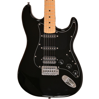 Madison MEG-3BK Elektro Gitar (Siyah) | HSS Manyetik Dizilimi Çok Yönlü Ton