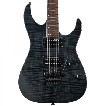 ESP LTD LM200FMSTBLK M-200FM Flame Black Elektro Gitar | Superstrat Gövde Sabit Köprü