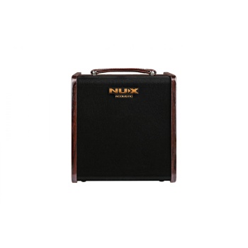 Nux Stagemanıı Stageman Iı Akustik Gitar Amfisi (üst Segment - Şarj Edilebilir) | 80 Watt Güç, Çift Kanal (mikrofon Ve Enstrüman), Bluetooth 5.0, Dahili Loop Ve Drum Machine | Ölçüler: 310 X 280 X 328 Mm