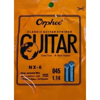 Orphee NX-6 Klasik Gitar Kalın Mi Teli | Güçlü ve Derin Bas