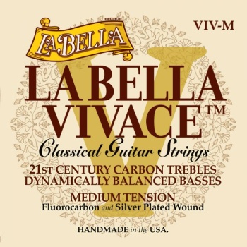 La Bella VIV-M Vivace Karbon Klasik Gitar Teli (Medium) | Florokarbon Tizler Net Ses
