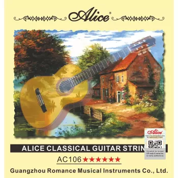 Alice AC106 Klasik Gitar Tel Takımı | Normal Tansiyon Kristal Naylon