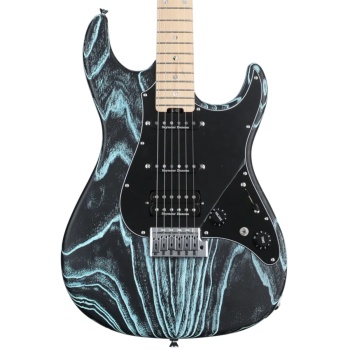 ESP LTD ESNAPASMDWBLKBLU ESP Custom Snapper Drift Wood Black Blue | Özel İşlenmiş Gövde Sanat Eseri