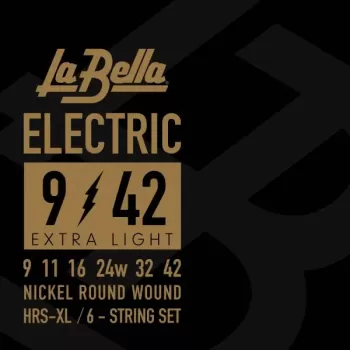 La Bella HRS-XL Elektro Gitar Teli (09-42) | Paslanmaz Çelik Uzun Ömürlü Parlaklık