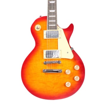 Angel AELG250-IBS Ice Tea Burst Elektro Gitar | LP Standart Kasa Flamed Maple Kapak Vintage Ton