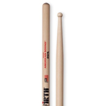 Vic Firth AS7A American Sound 7A Baget | Yuvarlak Uç - Değişen Tonlar - Amerikan Hickory