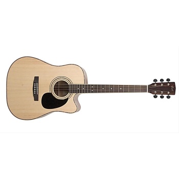 Cort AD880CENSW Elektro Akustik Gitar | Çantalı Natürel Satin