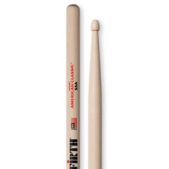 Vic Firth 55A American Classic 55A Baget | 5A ile 5B Arası - Ekstra Uzunluk - Ahşap Uç