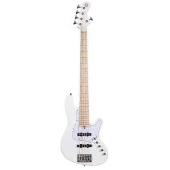 Cort NJS5WHT Bas Gitar | 5 Telli Aktif - Beyaz
