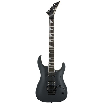 Jackson 2910248568 JS Dinky Arch Top JS32 DKA Elektro Gitar (Satin Black) | Mat Siyah Cila Köpekbalığı Dişi İşaretçiler ve Floyd Rose Tremolo