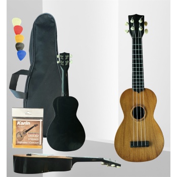 Hawaiian XU21-1-NT Naturel Soprano Ukulele (4 Telli) | Doğal Ahşap Görünüm, 4 Telli Standart Yapı, Öğrenci ve Hobi Kullanımı İçin Uygun