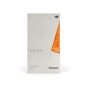 DAddario VAS0120G2 Venn Generation 2 Sentetik Alto Saksafon Kamışı No: 2.0 (Profesyonel) - Tekli Paket | Sentetik/Doğal Hibrit Yapı, Üstün Dayanıklılık ve İstikrarlı Ton