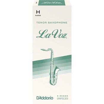 DAddario RKC05HD La Voz Tenor Saksafon Kamışı Hard Sertlik (Profesyonel/Caz) - 5li Paket | Caz İçin Özel Kesim, Güçlü Projeksiyon ve Derin Ton