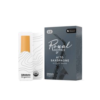 DAddario RHKP10ASX200 Frederick Hemke Alto Saksafon Kamışı No: 2.0 (Profesyonel) - 10lu Paket | Kısa Vamp, Fransız Kesim ve Koyu/Zengin Tını
