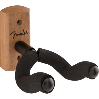 Fender 0991804042 Essentials Duvar Gitar Asma Aparatı (Walnut) | Ceviz Desenli Ahşap Tabanlı Klasik Görünümlü Askı