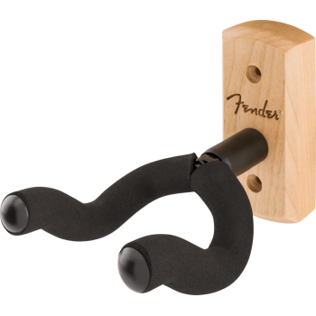 Fender 0991804089 Essentials Duvar Gitar Asma Aparatı (Maple) | Akçaağaç Desenli Ahşap Tabanlı Şık ve Güvenli Askı