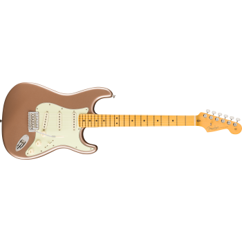 Fender 0114942384 American Professional Classic Stratocaster Elektro Gitar (Faded Firemist Gold) | Akçaağaç Klavye, V-Mod II Manyetikler ve Modern C Sap Profili