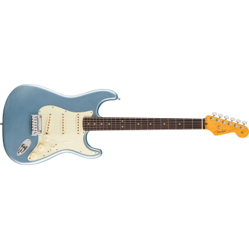 Fender 0178222883 American Ultra Luxe Vintage 60s Stratocaster Elektro Gitar (Ice Blue Metallic) | Akçaağaç Klavye, Ultra Noiseless Manyetikler ve Paslanmaz Çelik Perdeler