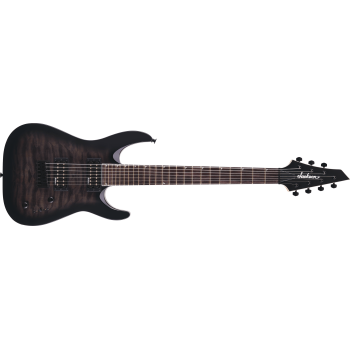 Jackson JS Dinky Arch Top JS22Q-7 DKA HT Amaranth Klavye Transparent Black Burst 7 Telli Elektro Gitar