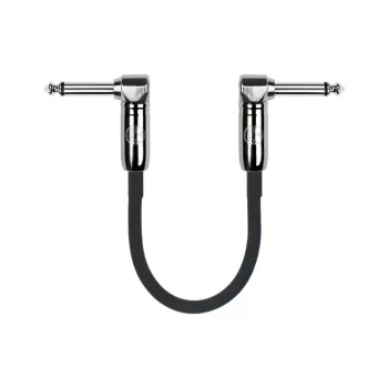 Kırlın IPCC-203PN-0,15M-BK Pedal Ara Kablosu (15 cm) | Ultra Esnek Yapı ile Pedallar Arası En Yakın Bağlantı Sessiz ve Net Geçiş