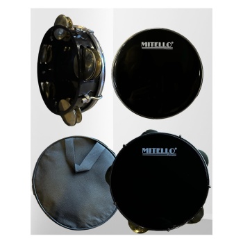 Rhythm Percussion PTAPZ Tef - Ayarlı Pirinç Zilli (Profesyonel - Perküsyon) | Paslanmaz Pirinç Ziller, Ayarlanabilir Deri Tansiyon Mekanizması, Kristal Tizler ve Tok Vuruş Sesi | Uyum: Orkestra ve Ritim Grupları