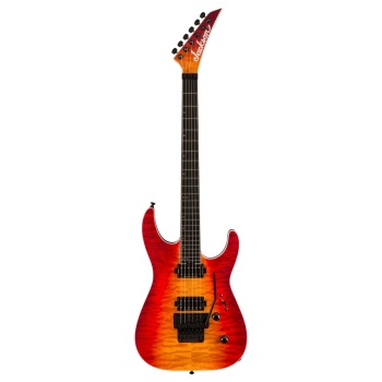 Jackson Pro Plus Serisi Dinky DKAQ Abanoz Klavye Firestorm Elektro Gitar
