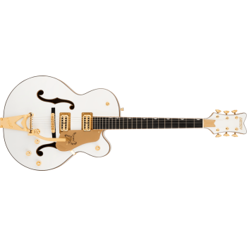 Gretsch Synchromatic Falcon Hollowbody Bigsby Abanoz Klavye Snowcrest White Elektro Gitar