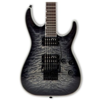 ESP LTD LXMH230QMFRSTBLKSB MH-230 QM FR See Thru Black Sunburst | Floyd Rose Köprü Göz Alıcı Kapak