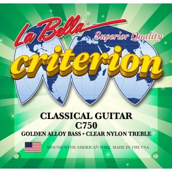 La Bella C750 Criterion Klasik Gitar Tel Takımı | Yüksek Kalite Naylon ve Gümüş Sarım, Net Tını ve Ekonomik Fiyat