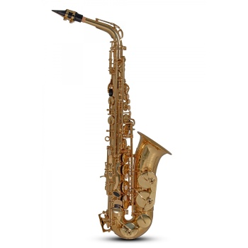 Roy Benson AS-202 Alto Saksafon (Başlangıç/Eğitim - Eb Alto) | Pirinç Gövde ve Mekanizma, Altın Lak Kaplama, Yüksek Kaliteli Pabuçlar (Pads) | Ölçüler: Eb (Mi Bemol) Standart Boy