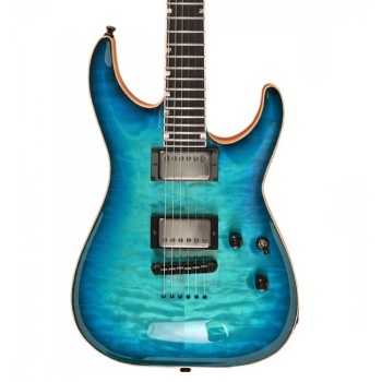 ESP LTD EUSHOR2QMEB43E2 ESP USA Horizon II Quilted Maple Aqua Marine | Amerikan Yapımı Okyanus Mavisi