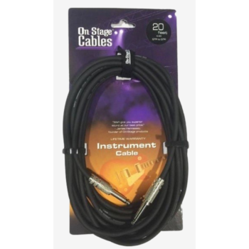 On Stage IC-20 Enstrüman Kablosu (6 Metre) | Uzun Ömürlü Bakır İletken