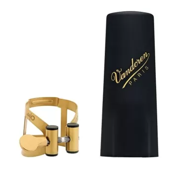 Vandoren LC57AP M/O Alto Saksafon Aged Gold Bek Bileziği (Profesyonel) | Plastik Kapak Dahil, Aged Gold Seri, Dengeli ve Odaklanmış Ses
