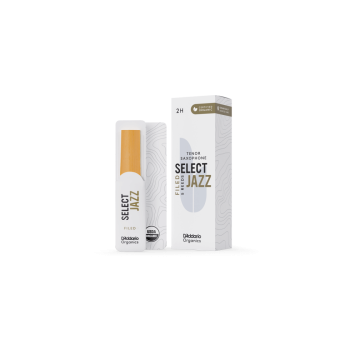 DAddario ORSF05TSX2H Organic Select Jazz Filed Tenor Saksafon Kamışı No: 2 Hard (Profesyonel/Caz) - 5li Paket | Dosyalı (Filed) Kesim, Parlak ve Güçlü Ton Karakteri
