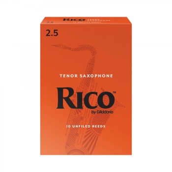 DAddario RKA1025 Rico Orange Box Tenor Saksafon Kamışı No: 2.5 (Orta Seviye/Eğitim) - 10lu Paket | Caz ve Eğitim İçin İdeal Standart Kutu