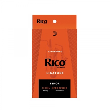 DAddario RTS1LN Rico Tenor Saksafon Bek Bilezik ve Kapak Seti | Nikel Kaplama Ligatür, Dayanıklı Plastik Kapak, Standart Ebonit Beklerle Uyumlu