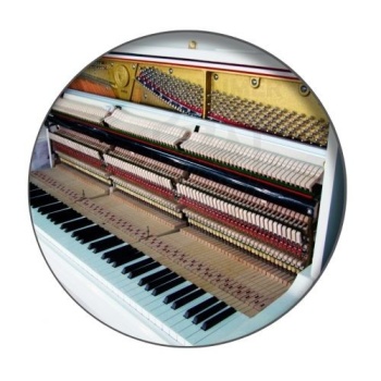 Hofhaimer HUP123IV Konsol Piyano (Fildişi Beyaz) | Parlak Beyaz Kasa Zarif Tasarım