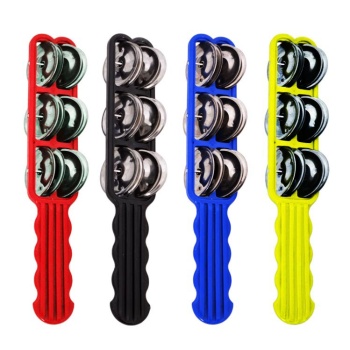 Dadi JS1BK Çubuklu Def (Siyah) | Ergonomik Sap Çift Sıra Zil