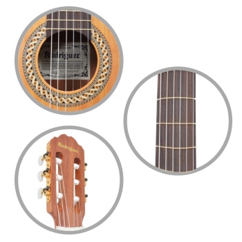 Rodriguez RC544MN Klasik Gitar (4/4 Gül) | Tam Boy Öğrenci Gitarı Sap Ayarlı