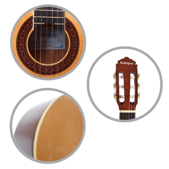 Rodriguez RC644MN Klasik Gitar (4/4 Mat) | Mat Cila Doğal Ahşap Hissi
