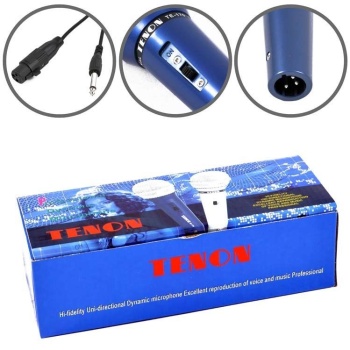 Tenon TE178BL Dinamik Vokal Mikrofonu (Siyah) |  Sağlam Gövde